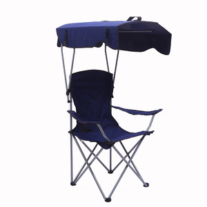 Wholesale Portable Folding Camping Chair with Canopy Lightweight Outdoor Beach Chair for Picnic Fishing - Product Image 4