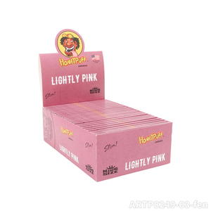 Wholesale Honeypuff New Design 110mm Natural Pink Wood Pulp Kingsize <b>Rolling</b> Paper With Filter Tips Smoking Accessories - Product Image 3