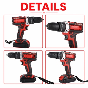 Juego de Destornilladores Eléctricos HIERKIN de Alta <span class=keywords><strong>Calidad</strong></span> Equipado con 25N. Motor con escobillas M Torque, mandril de 3/8 pulgadas - Product Image 2