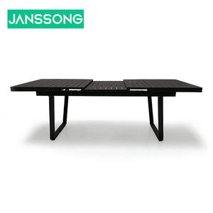 आउटडोर उद्यान सेट waterpoof टिकाऊ का विस्तार वर्ग एल्यूमीनियम आँगन मेज और कुर्सियों <span class=keywords><strong>patio</strong></span> फर्नीचर सेट आउटडोर डाइनिंग सेट - Product Image 5