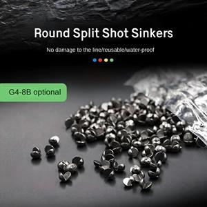 Plombs à pincer 0,2g-4g en oxyde noir, <span class=keywords><strong>micro</strong></span>-pondereaux lumineux étanches à changement rapide pour la pêche au poisson-chat et au snapper en lac, accessoires de pêche - Product Image 2
