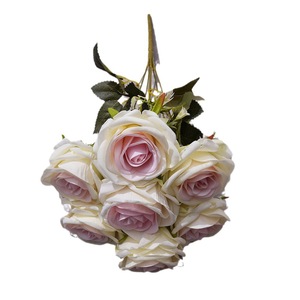 Flores Artificiales de Rosa de Terciopelo Yixuan, 7 Cabezas, Decoración de Boda de Seda, Arreglo para el Hogar - Product Image 5