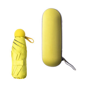 Paraguas de cápsula recta QX, el más vendido, fantástico y fácil de transportar, con estuche de plástico, color personalizado, varillas de aleación - Regalos de empresa - Product Image 3