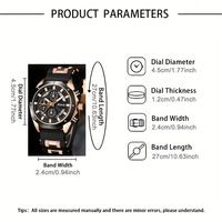 Ensemble de 4 montres et bracelets pour homme, style business décontracté, affichage du calendrier, bracelet pour homme, collier croix, montre de luxe pour homme CC066