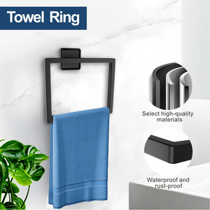 Juego de 5 Accesorios de Baño de Acero Inoxidable para Montar en la Pared, Toallero de Lujo Dorado para Ducha - Product Image 4