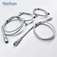 Conector Moldeado IP68 ODM OEM M12 de 4 y 5 Pines, Macho, Codificado, Sobremoldeado, Recto, Arnés de Cables Impermeable
