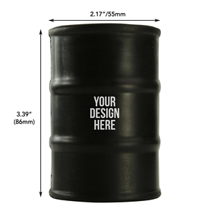 Custom Logo Black Oil <b>Drum</b> Stress Reliever Soft PU Foam Barrel Shaped Squeeze <b>Toy</b> for Promotional Activities - Product Image 2