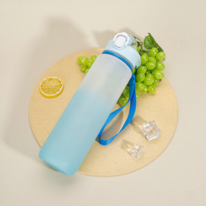 Gourde portable étanche en PP dépoli grande capacité avec paille intégrée pour étudiants et activités de plein air - Product Image 2