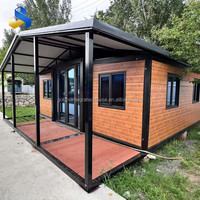 Maison mobile en panneaux sandwich en acier extensibles à double aile