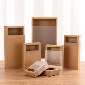 Kraft sóng Hội Đồng Quản trị Hộp Quà Tặng mạnh mẽ ngăn kéo-phong cách gấp bao bì cho trà kẹo cho Cookie được làm từ bền giấy - Product Image 5