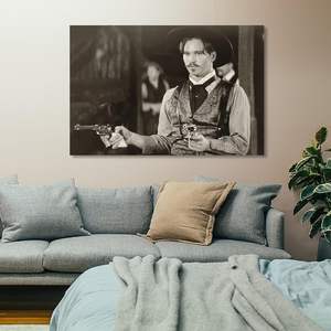 Pintura de retrato occidental <span class=keywords><strong>Doc</strong></span> Holliday personalizada y arte de pared, arte de pared, decoración del hogar, arte histórico de pistolero - Product Image 3
