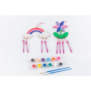 โมบายไม้ DIY ของเล่นเด็ก งานฝีมือไม้สร้างสรรค์ รูปสัตว์ กราฟฟิตี รถยนต์ ของเล่นระบายสีเพื่อการศึกษา - Product Image 2