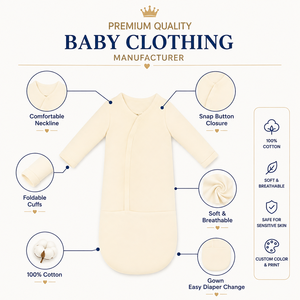 Combinaison bébé en bambou certifiée OEKO-TEX, écologique, hypoallergénique, non toxique, pour nouveau-né, en provenance du Vietnam - Product Image 5