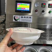 Cup-sealmachine voor vacuüm gasinjectie, gemodificeerde atmosfeer verpakking, stikstof spoeling, tray sealen voor melk, maïs, fruit en noten