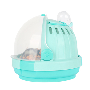 Piccola gabbia per animali domestici in plastica per animali da compagnia portante portatile da esterno da viaggio gabbia per criceti con manici forcc <span class=keywords><strong>rat</strong></span> criceto - Product Image 4