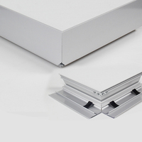 Profilé de boîte à lumière en aluminium pour profilé de fenêtre et de porte, feuilles lumineuses de toit