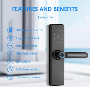 الكل في واحد بدون مفتاح توي تويا واي فاي سبائك الألومنيوم سحابة بصمة الأصبع كلمة مرور نظام إدارة الفنادق للشقق - Product Image 4