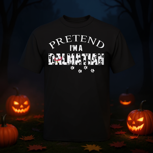Camiseta de disfraz de Halloween con la frase: Simulando que soy amante de los perros dálmatas - Product Image 3