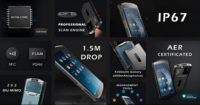 Terminal mobile intelligent DT50S Android 13 avec écran HD 2D de 5,7 pouces, PDA 256 Mo de mémoire, en stock pour l'inventaire des entrepôts de détail