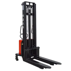 Hot Selling 4m 1.5t Vertical Pallet Machine Portable Semi Electric Stacker diding brand Semi Electric Stacker