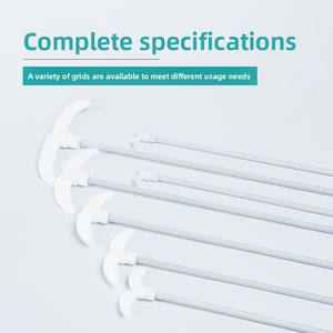 Pagaie d'agitation en <span class=keywords><strong>PTFE</strong></span> résistante aux acides et aux alcalis, lame d'agitation de type <span class=keywords><strong>plaque</strong></span> en croissant, bouchon d'agitation F4 - Product Image 2