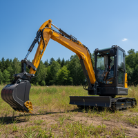 Mini-excavatrice sur chenilles en caoutchouc GIYI MMS FUTURE, machine de terrassement 2,5 tonnes 2500 kg, VICSEC