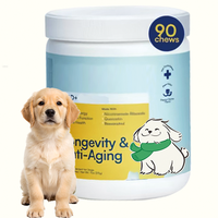 Friandises personnalisées pour la longévité des chiens - Complément anti-âge pour la santé des animaux de compagnie avec NMN et resvératrol, supplément vitaminique pour chats OEM