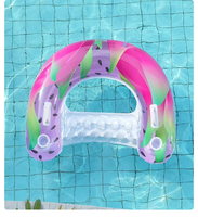 Fauteuil gonflable en forme de U à motif fruité, bouée de natation gonflable pour le plaisir aquatique estival