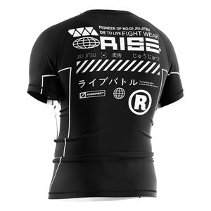 T-shirt de protection solaire à manches courtes pour hommes avec tissu rafraîchissant, coutures plates et protection solaire, conçu pour les sports nautiques actifs et le BJJ - Product Image 6