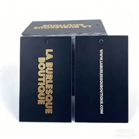 Label Pakaian Kertas Kustom untuk Ritel dengan Logo Anda, Ramah Lingkungan dan Desain Fashion