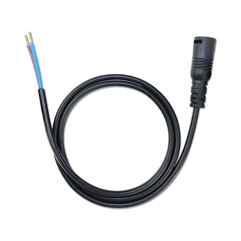 DC 5521 hembra macho enchufe Jack Cable conector impermeable bloqueo hebilla suministro adaptador DC 12V 5,5x2,1mm DC Power pigtail Cable