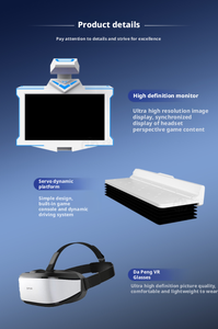 Manège de divertissement Simulateur de réalité virtuelle 9D Machine de jeu d'arcade 9D <span class=keywords><strong>Vr</strong></span> 4 places - Product Image 4