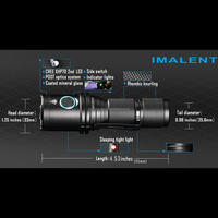 Lanterne imsimulation DM70, torche de poche LED EDC pour l'extérieur, chasse, pêche tactique et d'urgence