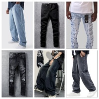 Nouvelle Arrivée - Jeans Homme Tendance - Pantalons en Denim Usagés - Lot de Jeans Homme au Meilleur Prix - Vente en Gros