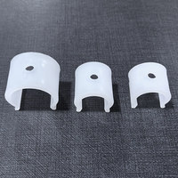 Support de rideau en polypropylène, clip pour tringle romaine, patin antidérapant en U, attache réglable, clip de fixation protecteur de tringle - Design de luxe