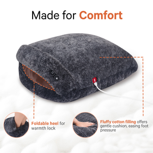 Calentador de pie eléctrico USB reutilizable para interiores y exteriores con masajeador - Product Image 4