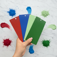 Peintures en poudre époxy polyester brillantes aux couleurs vives, texture froissée verte, fournisseur de revêtements en poudre