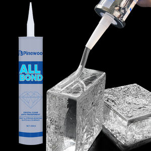 Sellador de silicona transparente, adhesivo ecológico resistente a la intemperie de alta transparencia <span class=keywords><strong>para</strong></span> ladrillos de vidrio, pegamento impermeable <span class=keywords><strong>para</strong></span> <span class=keywords><strong>ventanas</strong></span> - Product Image 1