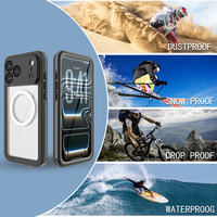 Étui de protection étanche IP68 pour iPhone 18 17 Pro Max / 18 17 Pro / 17, résistant aux chocs, pour la plongée sous-marine et la natation, coque intégrale scellée