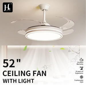 Modern White LED <b>Ceiling</b> <b>Fan</b> <b>with</b> <b>Light</b> and <b>Remote</b> 3-Color <b>Ceiling</b> <b>Fan</b> Lamp for Bedroom <b>Fan</b> <b>Light</b> - Product Image 4