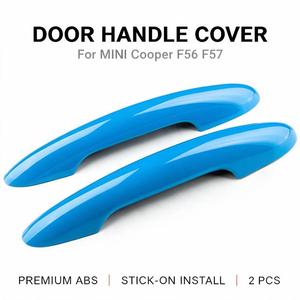 Pour MINI Cooper F56 F57 – Cache-poignée de porte adhésif, garniture sans clé, 2014-2023, couleur unie, 9 options, Carwoman, vente en gros - Product Image 3