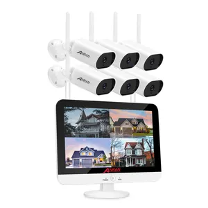 ANRAN 8CH 5MP home Waterproof Indoor Outdoor Wireless Wifi NVR Kits CCTV Security Camera System