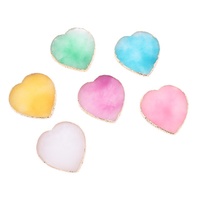En gros Coeur Forme Maquillage Dessin Couleur Peinture Ongles Plateau Résine Ongles Conseils Couleur Affichage Palette Avec Or Encadreur