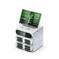 Station de recharge portable 8 emplacements avec écran intégré, lecteur de cartes POS, batterie Li-Polymère 6000 mAh, sortie 60W, conception ignifuge, certifiée CE