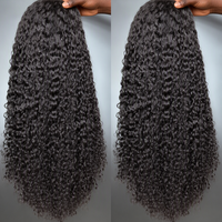 Wig Rambut Manusia Keriting Pixie Vietnam Asli Model Kinky Curly Half Wig, Wig Tanpa Lem dengan Tali Serut dan Sambungan Tanpa Jahitan untuk Wanita Kulit Hitam