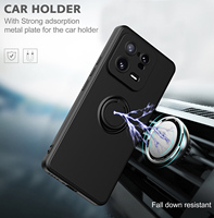 Casing ponsel Xiaomi 15, untuk Xiaomi 15 Ultra 14 13 Pro TPU casing lembut dengan Kickstand tahan guncangan perlindungan penutup belakang untuk Redmi Note 12 5G 11T 10T