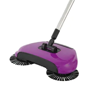 High Quality 360 Degree Floor Cleaning Mop Sweeper Rectangular Aluminum Hand Pushed Machine with Handles for Cleaning