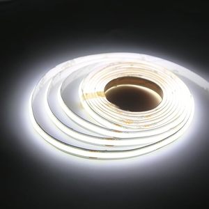 480led/M 12V/24V COB <span class=keywords><strong>LED</strong></span> dải ánh sáng ban ngày trắng 6000k miễn phí cắt dải đèn linh hoạt <span class=keywords><strong>LED</strong></span> ánh sáng băng 5mm cho trang trí văn phòng - Product Image 1