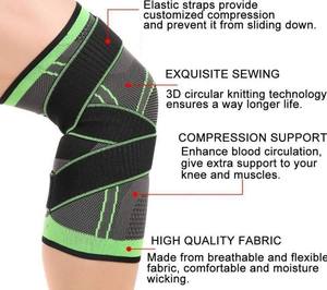 Genouillère de compression pour femmes et hommes, protection du genou pour le sport, la course à pied et le volley-ball - Product Image 3