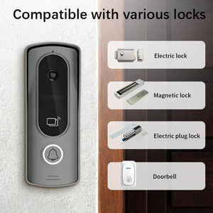 <span class=keywords><strong>Sonnette</strong></span> vidéo de villa avec caméra, connexion longue portée 10 pouces, double alimentation, pour immeubles de bureaux - Product Image 3